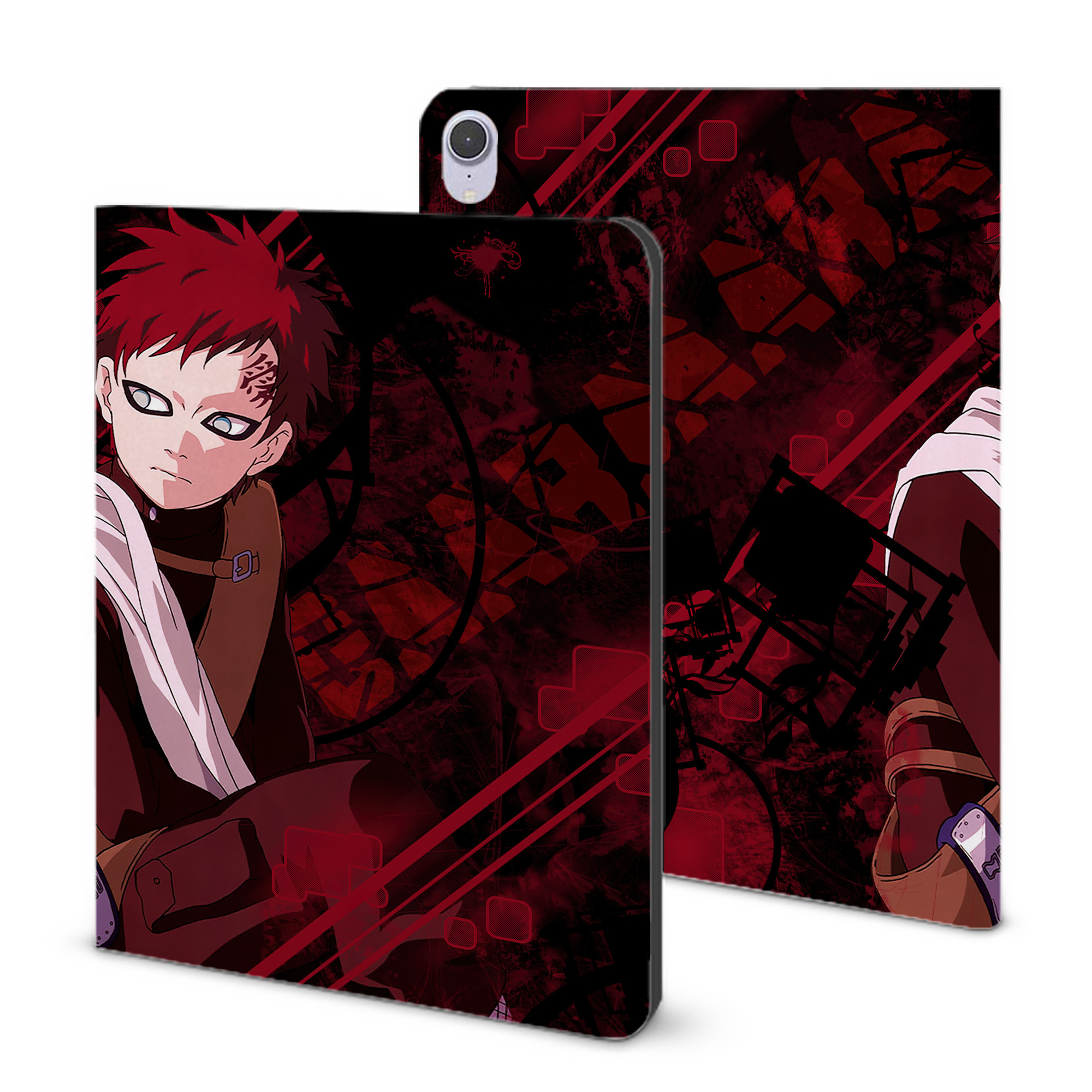 （画像用） NARUTO -ナルト- NARUTO -ナルト- 疾風伝 IPad ケース ブック型 PUレザー TPU 耐衝撃 軽量 薄型 ペン収納なし 全面保護 IPad 各モデル対応